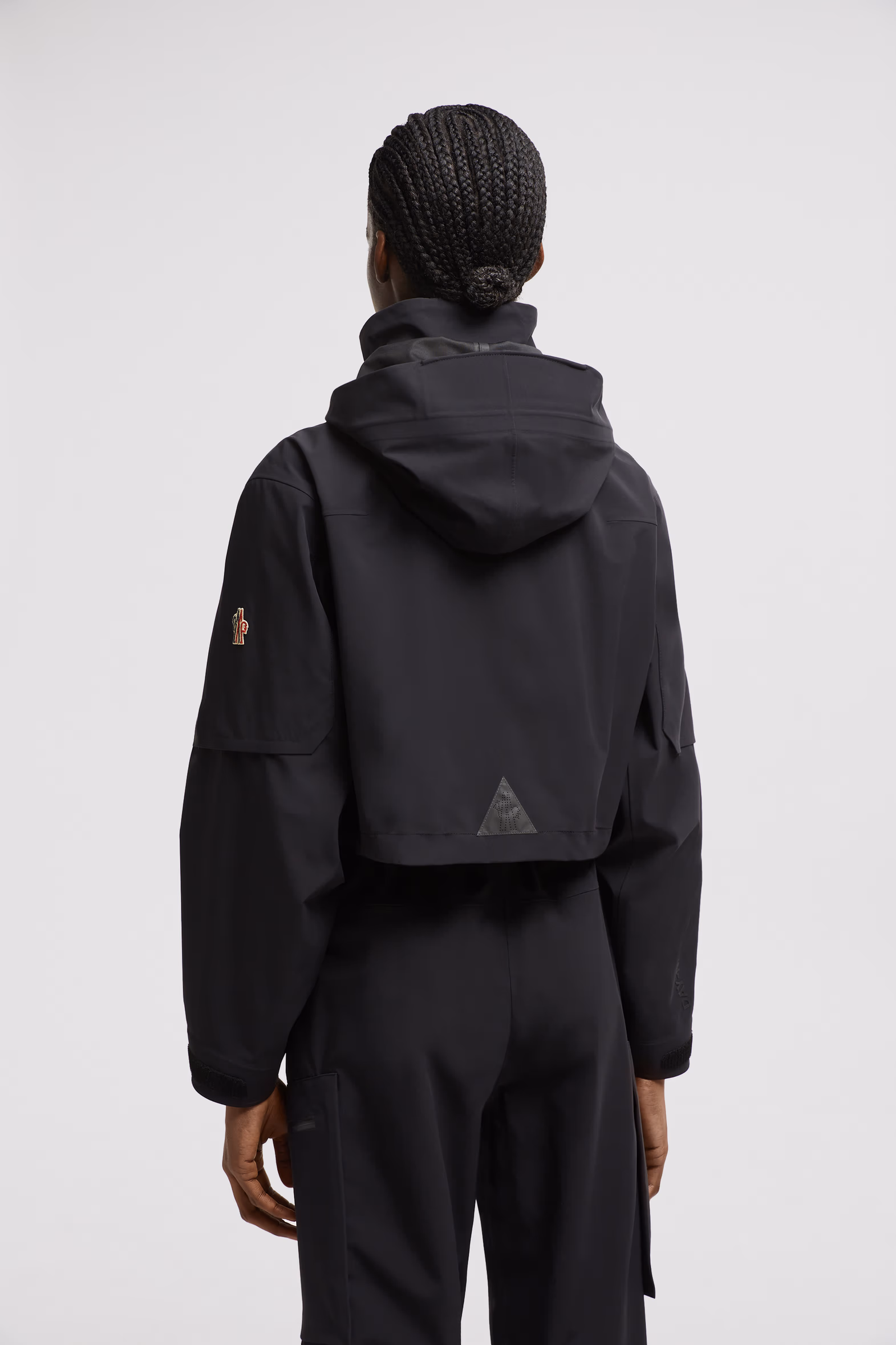 Kibira Hooded Shell Jacket Women Black Moncler 5